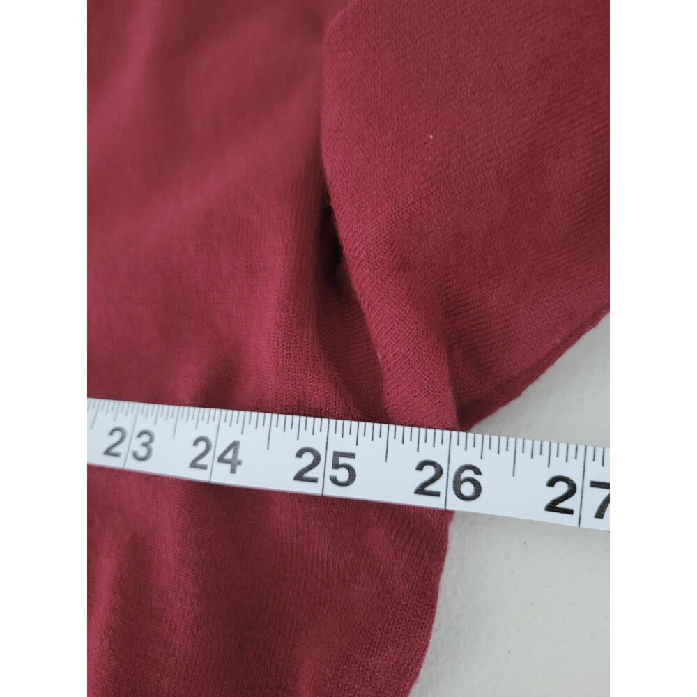 Lane Bryant 22/24 Berry Burgundy V-Neck Sweater Long Sleeve Plus NWT Cozy Knit - Picture 8 of 10